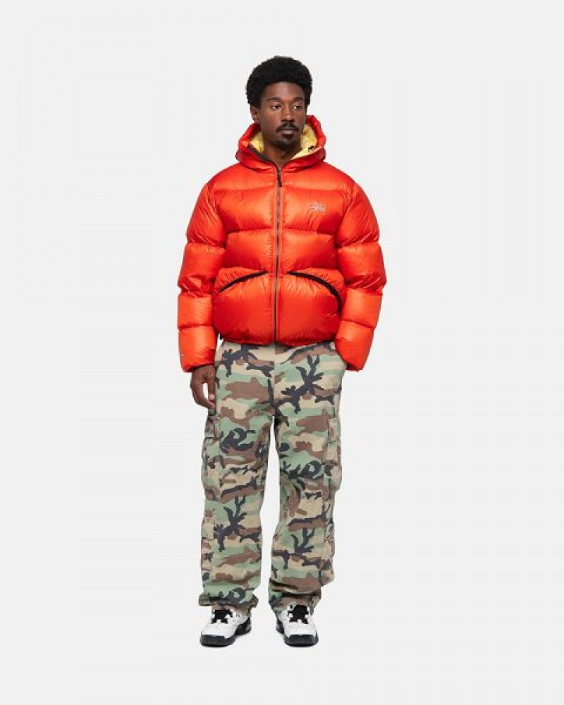 Orange Stussy Micro Ripstop Down Parka | 9250RQZLP