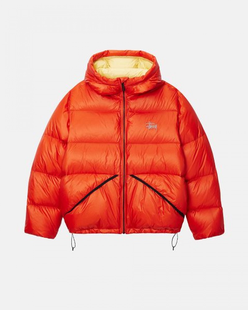 Orange Stussy Micro Ripstop Down Parka | 9250RQZLP