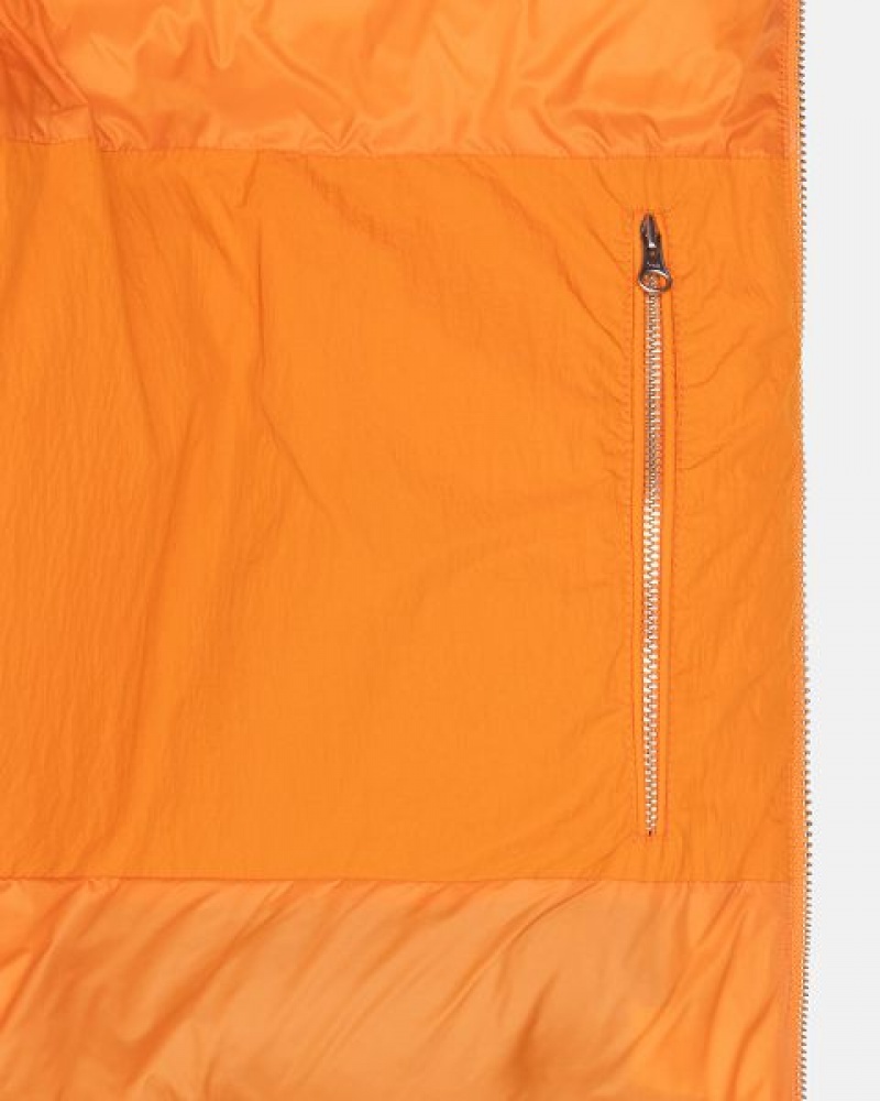 Orange Stussy Nylon Down Jackets | 0198QTCXF