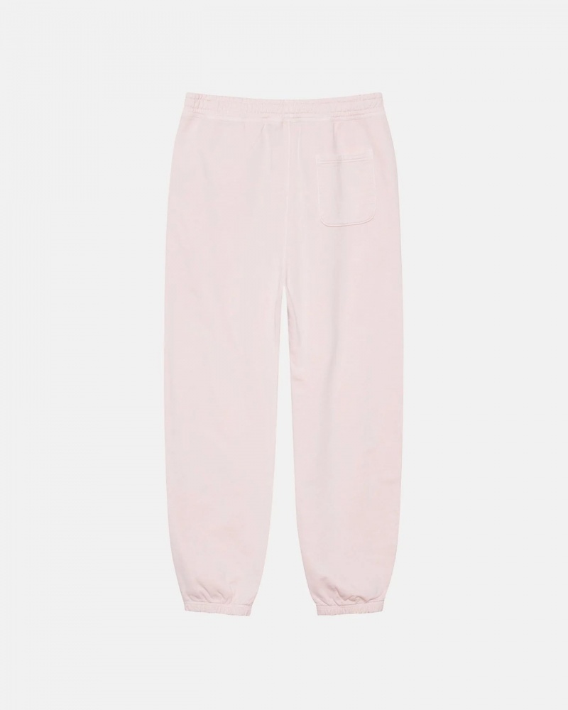 Pink Stussy Overdyed Stock Logo Sweatpants | 7894FBHPZ