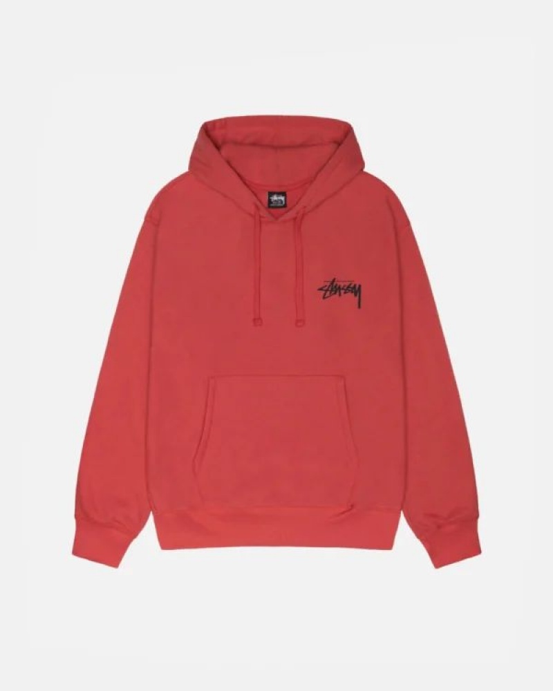 Red Stussy Skate Tough Hoodie | 3091ORUAZ