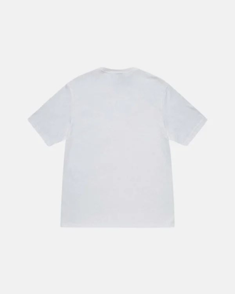 White Stussy Orchard T Shirts | 6175AZWJF