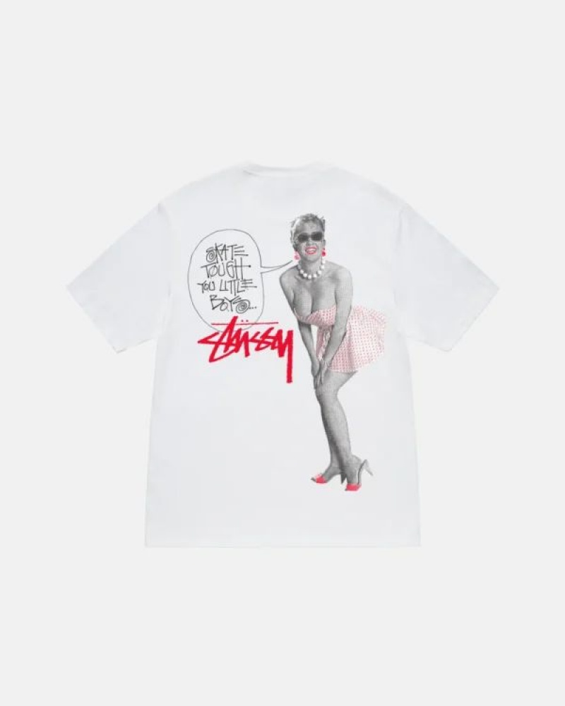 White Stussy Skate Tough T Shirts | 2615OXSFE