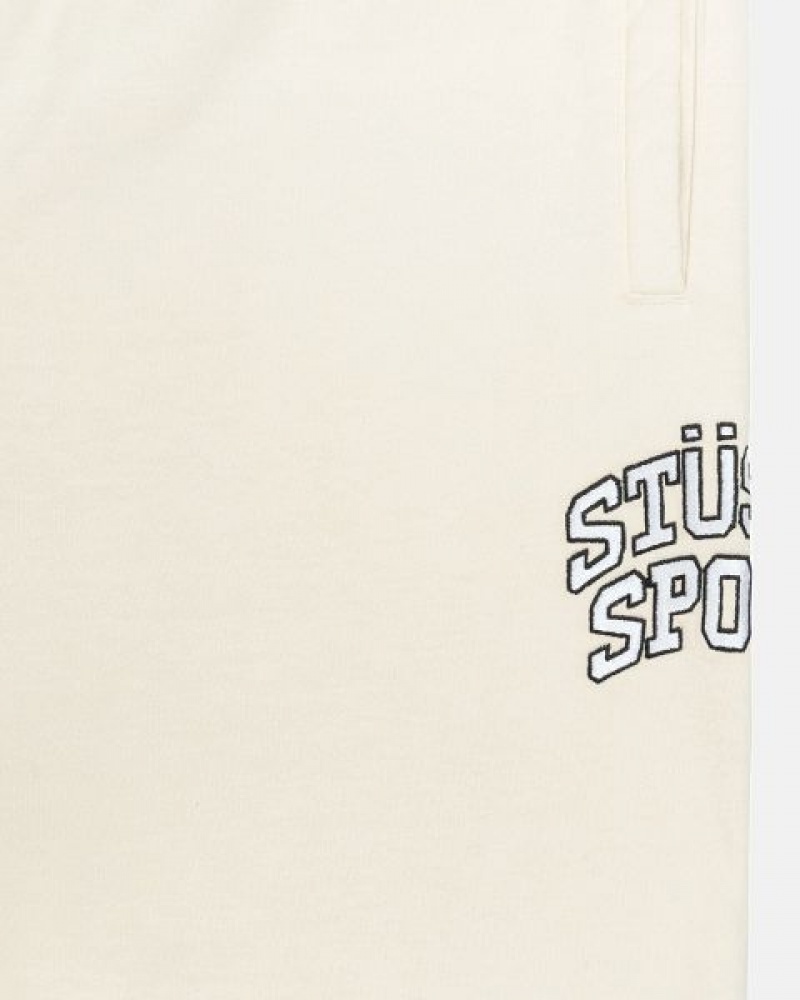 White Stussy Sport Sweatpants | 7382DAGQT