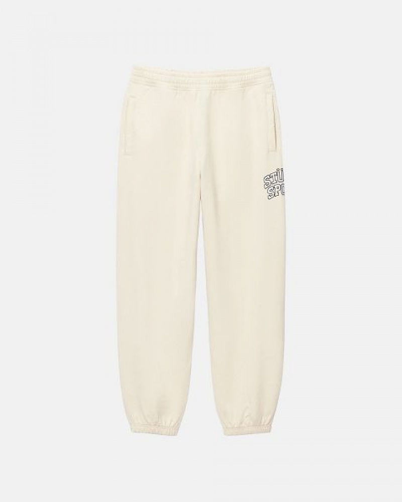 White Stussy Sport Sweatpants | 7382DAGQT