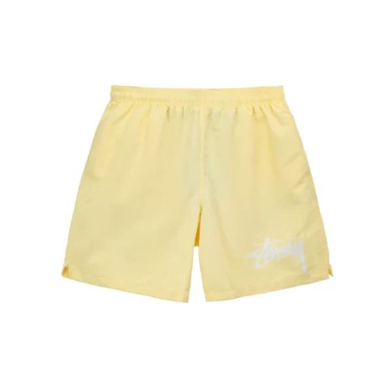 Yellow Stussy Big Stock Water Shorts | 6712BQJNS