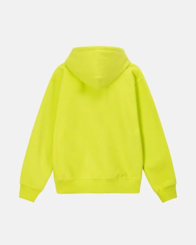 Yellow Stussy Stock Box Hoodie | 3870LIVXT