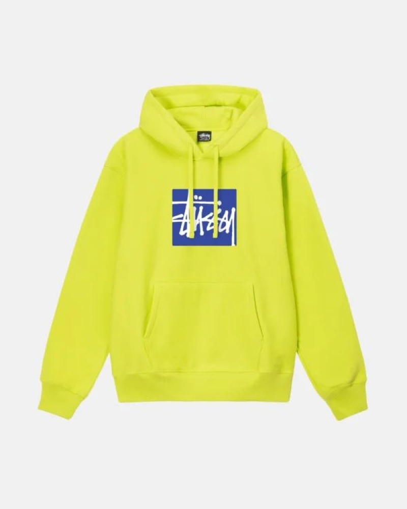 Yellow Stussy Stock Box Hoodie | 3870LIVXT