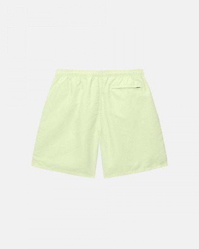 Yellow Stussy Water Big Basic Shorts | 3140LPWGT