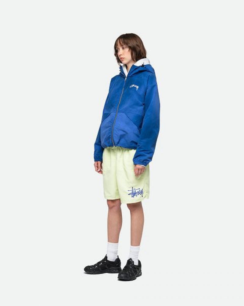 Yellow Stussy Water Big Basic Shorts | 3140LPWGT