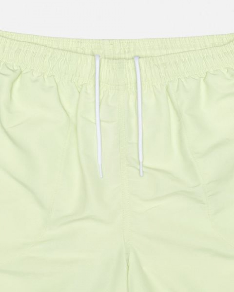 Yellow Stussy Water Big Basic Shorts | 3140LPWGT