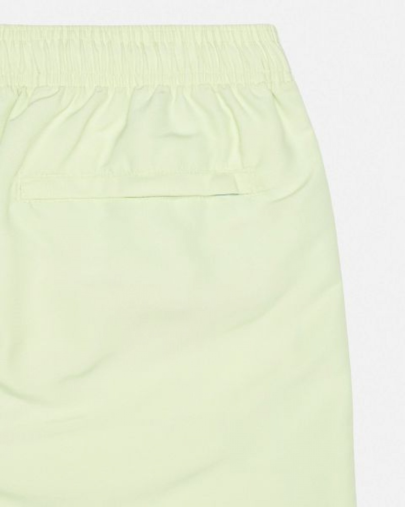 Yellow Stussy Water Big Basic Shorts | 3140LPWGT